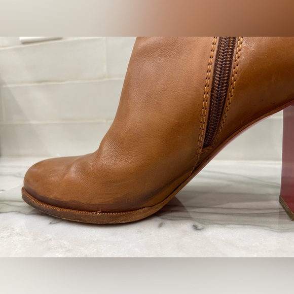 Authentic Rare Christian Louboutin Brown Janis Button Bootie 40 - Picture 11 of 14